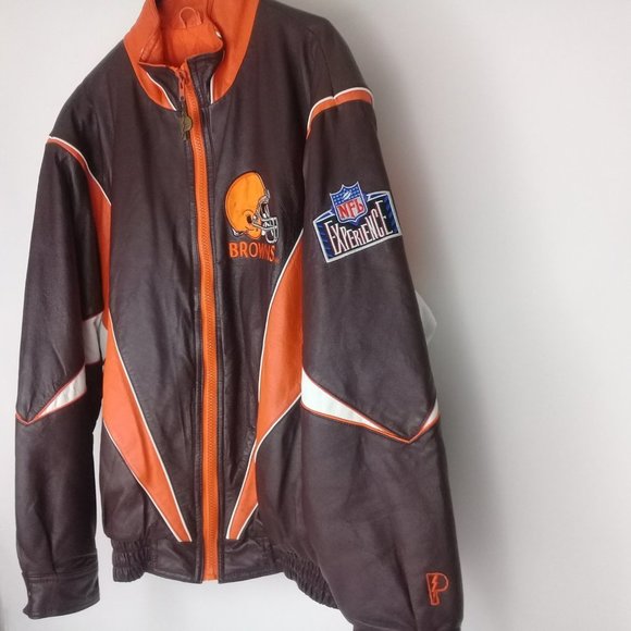 Browns NFL Men's Leather Jacket Pro Player XXL - Picture 5 of 9